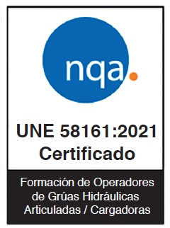 Logo de certificación de formación de operadores de grúas hidráulicas